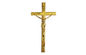 Zamak katholieke kruisen en kruisbeelden, houten doodskistdecoratie D006