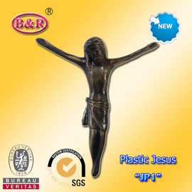 Plastic Jesus Cross en Kruisbeeld Model „JP1“ Grootte 13×15cm Begrafenisdecoratie