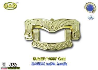 De Gouden Grootte van ref H008 19 X 11 Cm-Kisthandvatten, de Doodskisttoebehoren van de Zinklegering