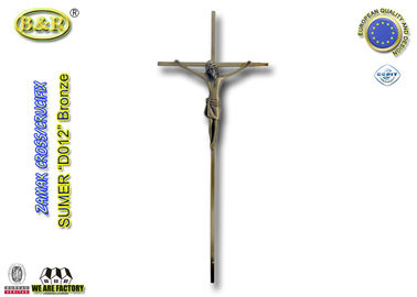Grootte 45*18cm Ref Geen van de het bronskleur van D012 antieke het kruis en het kruisbeelddoodskistdecoratie katholieke