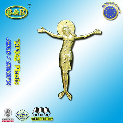 kwaliteit  Casket Plastic Decoration Coffin Lid Jesus Ref No DP042 size 22x26.5cm plastico cristo jesus fabriek