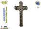 Het het Croixkruis en Kruisbeeld met Jesus in Zamac 40*16cm het antieke brons van D026A kleuren zamak doodskistdecoratie