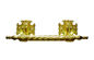 Het Metaalhandvatten van de zinkkist, metaal Begrafenistoebehoren 30 X 9.5cm de gouden bar van de kleuren zamak doodskist